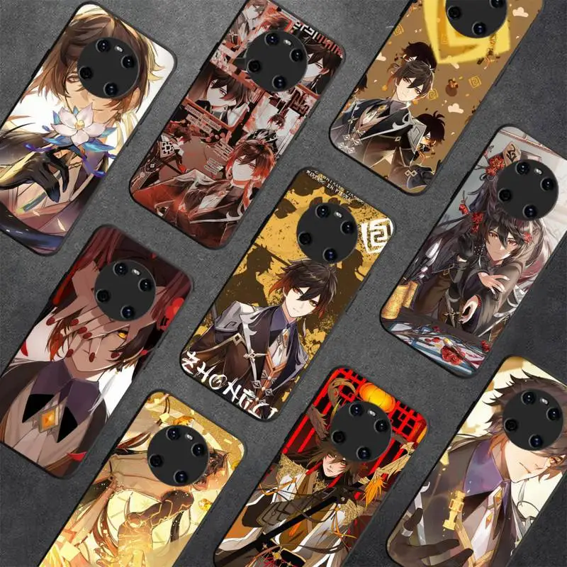 

Genshin Impact Zhongli Phone Case For Huawei Y5 Y62019 Y52018 Y92019 funda case for 9prime2019