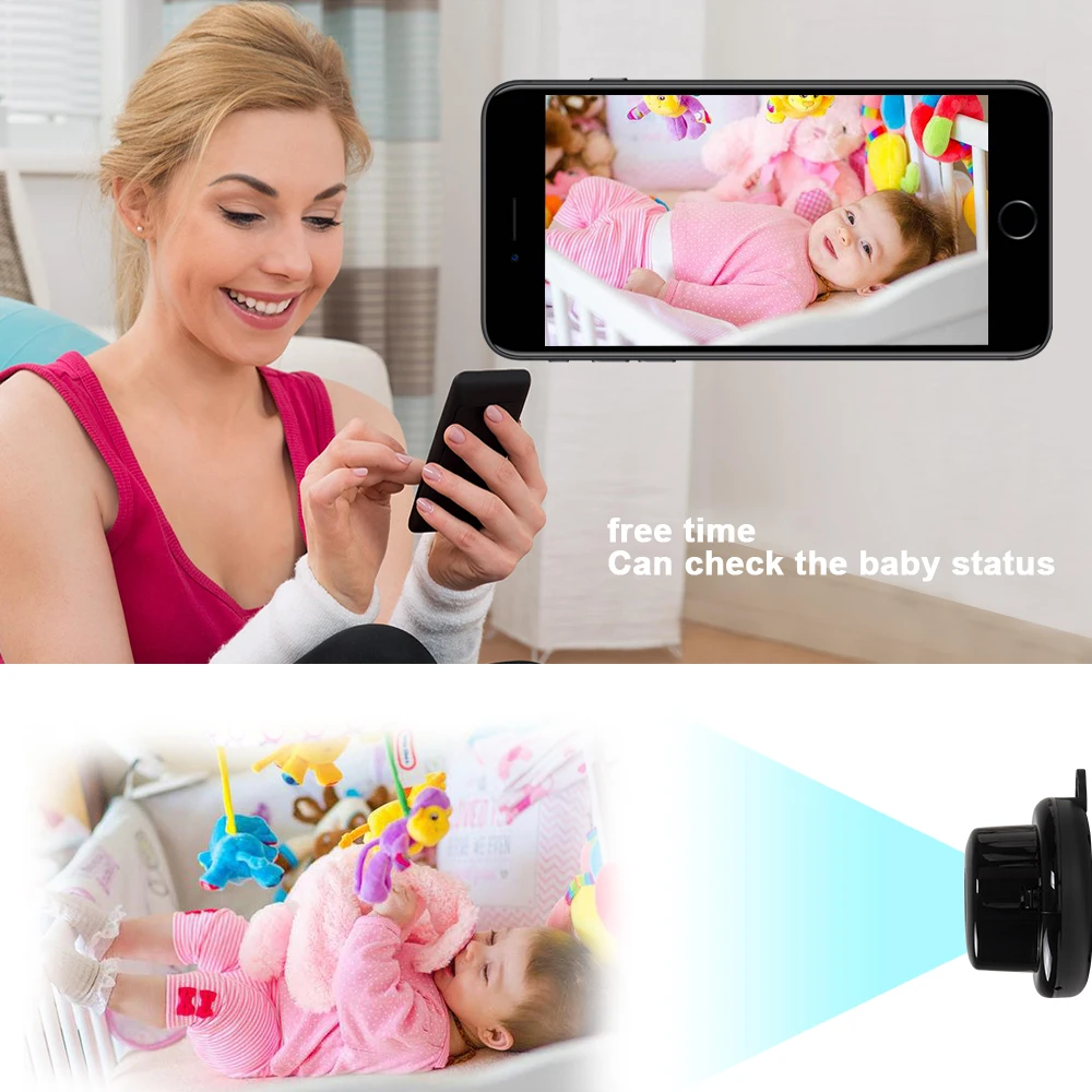 Мини Wifi IP камера 720P HD беспроводная домашняя сеть безопасности CCTV микро камера наблюдения ИК ночного видения детский монитор