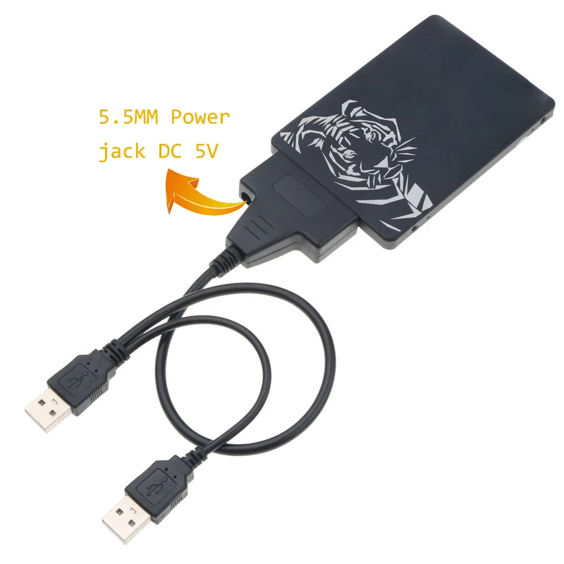SATA Dual USB 2 0 22pin адаптер Кабели 5 дюймов 7 + 15Pin кабель питания данных ''жесткий