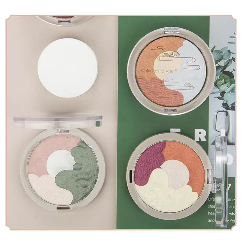 

Pressed Matte Glitter Eyeshadow Palette Waterproof Long-lasting Eyeshadow Pigment Diamond Shimmer Nude Shiny Makeup 4 Color