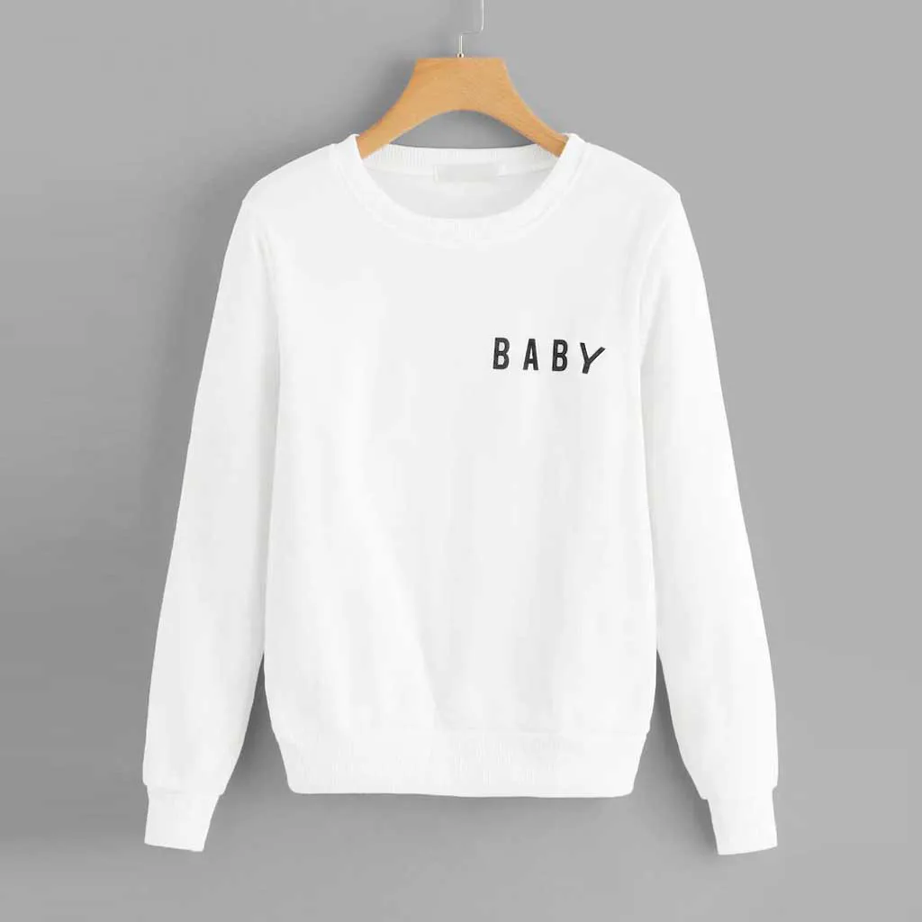 JAYCOSIN 2019 женские свитшоты дамские повседневные с буквенным принтом для малышей