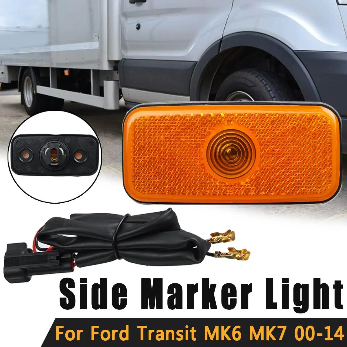 Боковой габаритный фонарь с жгута проводов для Ford Transit MK6 MK7 2000 2001 2002 2003 2004 2005 2006 2007-#1671689 VYC15-5034-AC