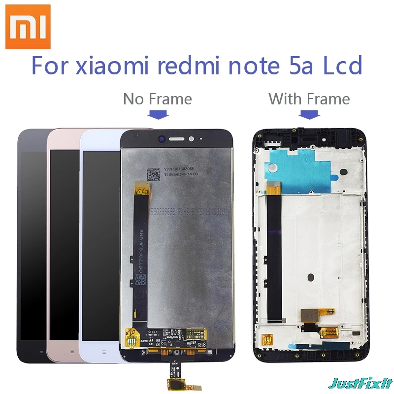 Для Xiaomi Redmi Примечание 5A 2 GB/Redmi Y1 Lite Оригинальный ЖК дисплей с рамкой сенсорный
