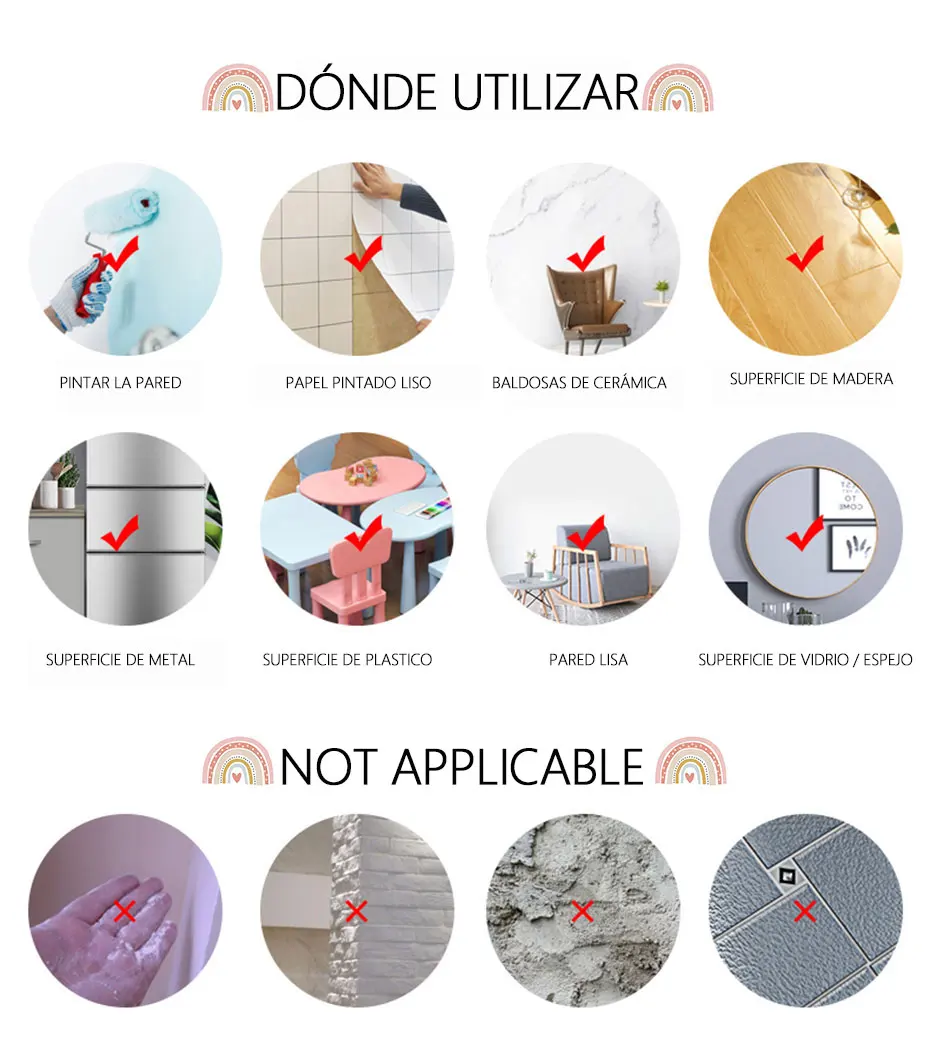 

84x55cm Pink Rainbow Paste Wall Sticker Art Sticker Fashion Bohemian Wallpaper Girl Child Bedroom Wall Sticker Home Decoration