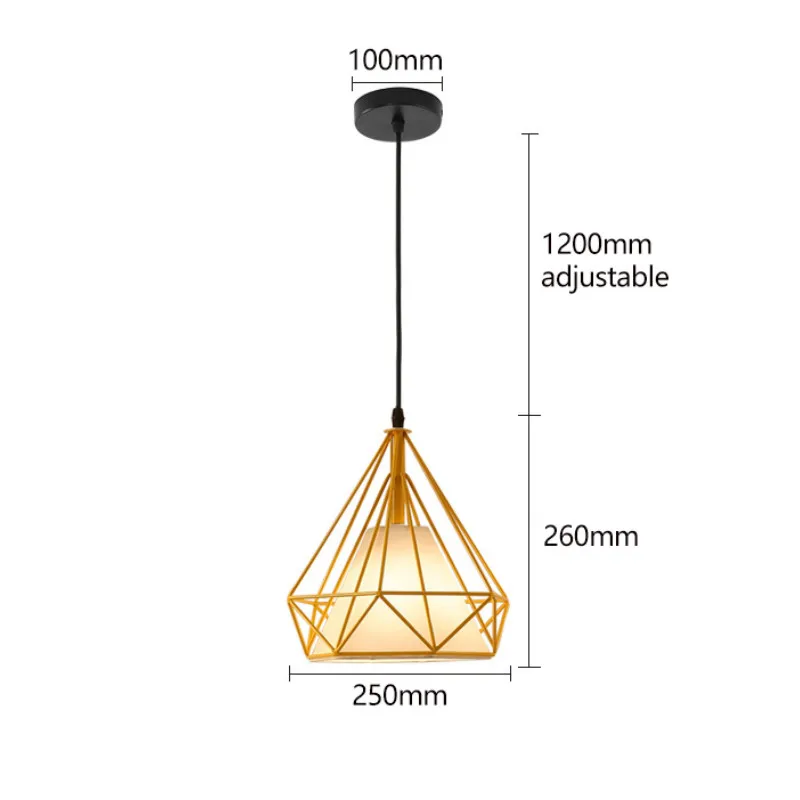 Современный подвесной светильник железная висячая клетка винтажная