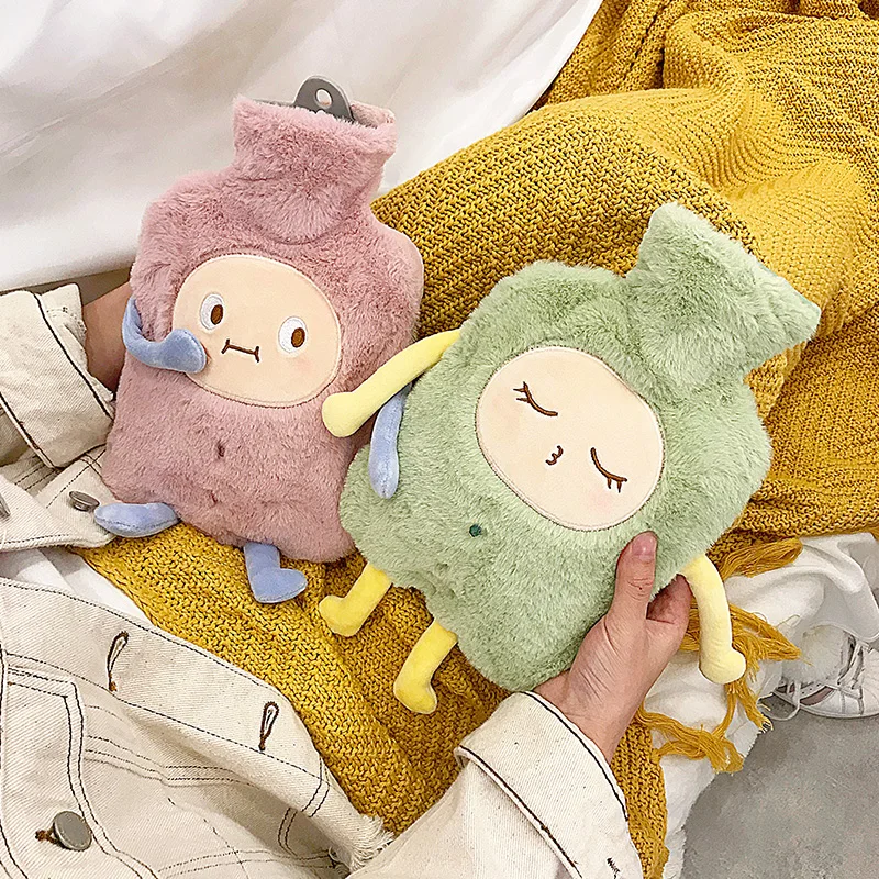 Милый плюшевый мешок для горячей воды с водой разогрева живота|Грелки| |