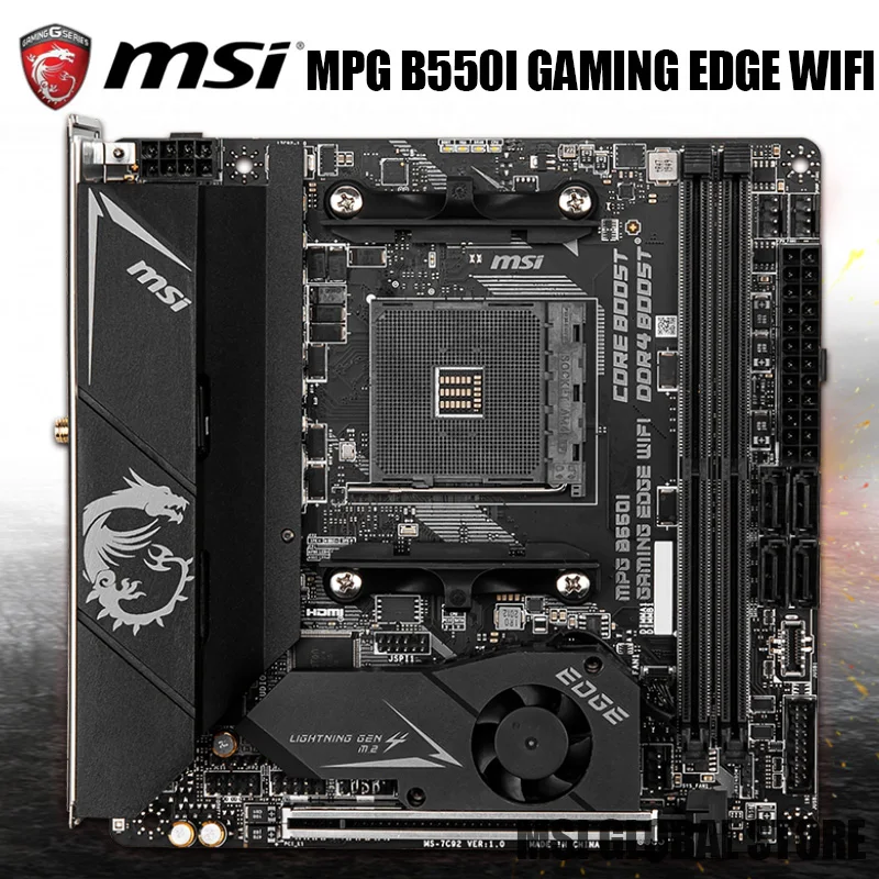 Preise MSI MPG B550I Gaming Rand WiFi Gaming Motherboard (AMD AM4 DDR4 PCIe 4,0 SATA 6 Gb/s M.2 USB 3,2 Gen 2 AX Wi-Fi 6 Mini-ITX Neue