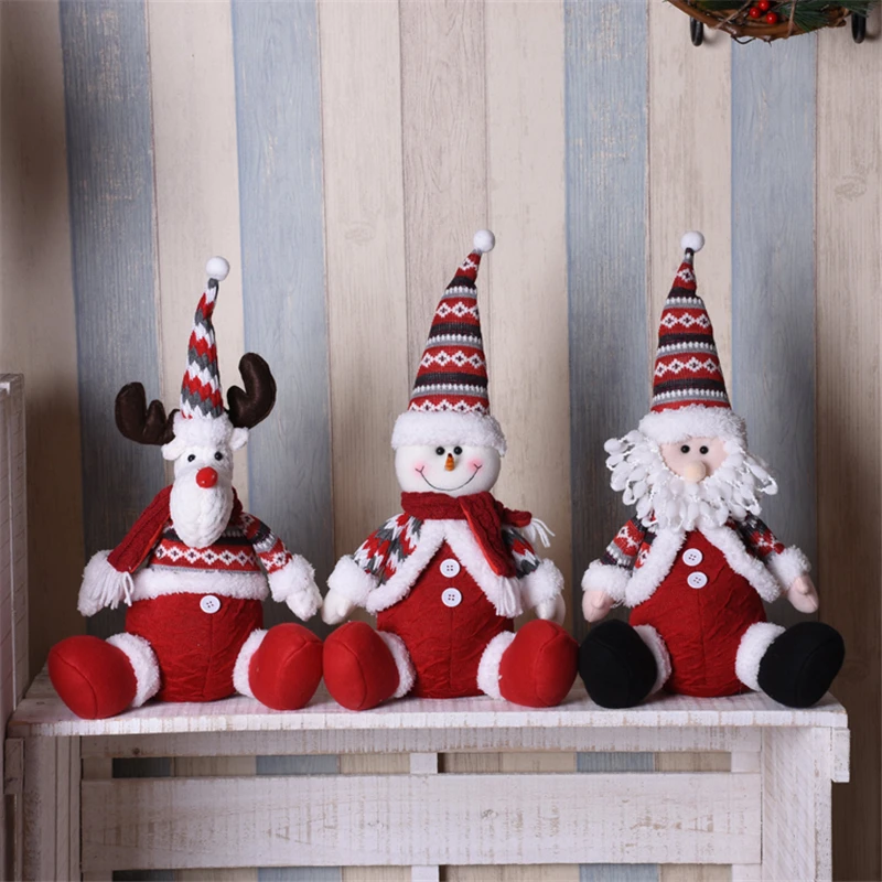 Санта Клаус снеговик рождественские фигурки Куклы новогоднее Рождественское