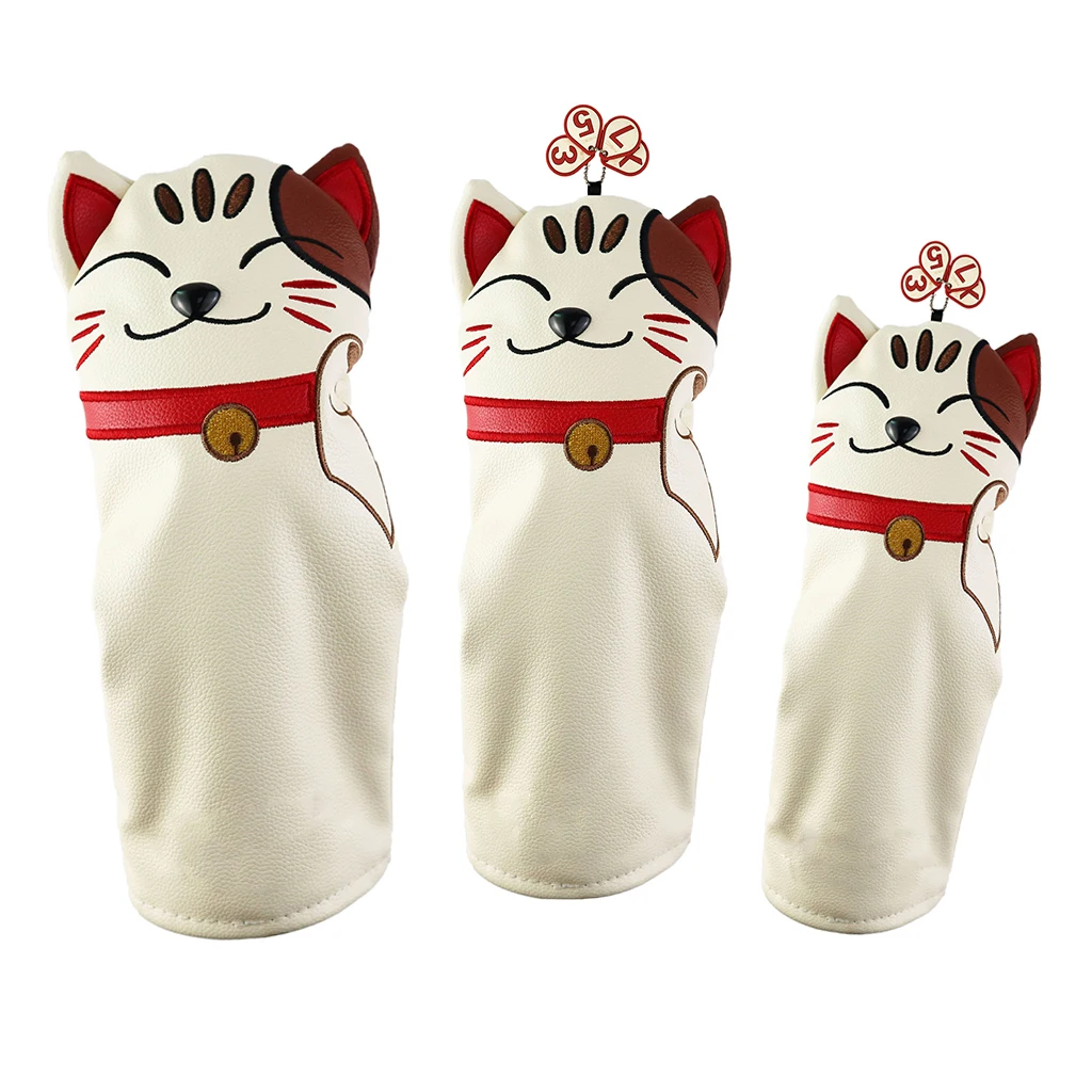 

3pcs/Set Durable Golf Wood Head Cover No.1 3 5 Driver Headcover Protector Guard