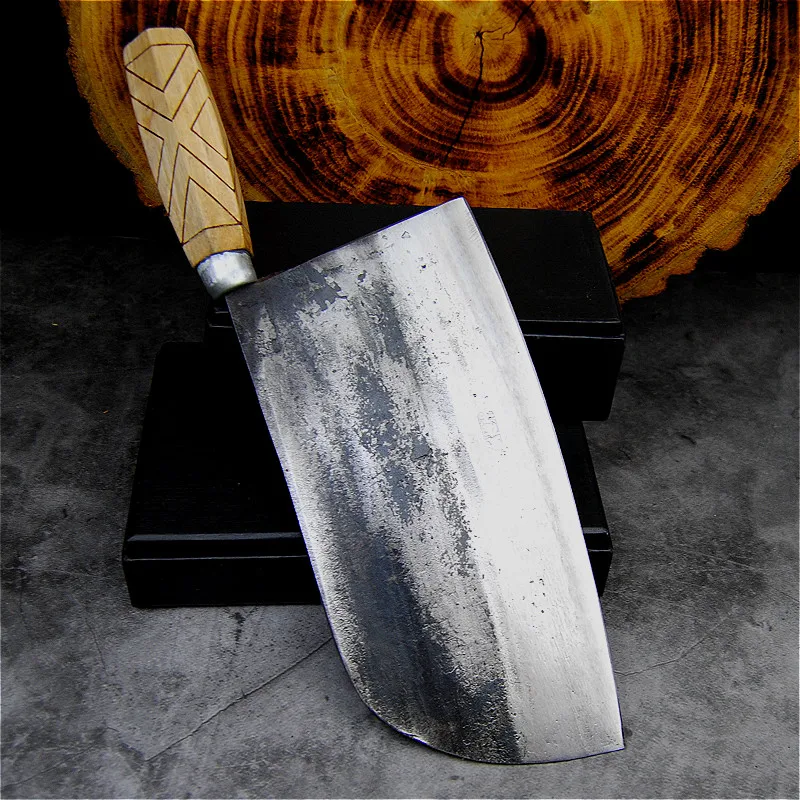 Кухонный нож большие круглые угловые лезвия 8 2 дюйма полностью кованый вручную