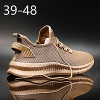 men casual shoes new mesh breathable solid color lace up male running non slip lightweight sports wild sneakers tenis masculino
