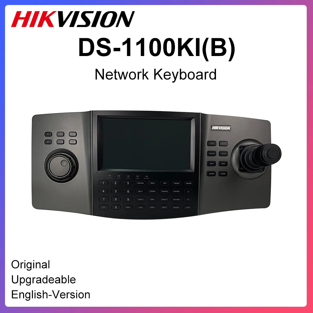 

DS-1100KI сетевая клавиатура управление скоростью, купольное движение с помощью джойстика, одиночный сенсорный экран поддерживает фиксацию