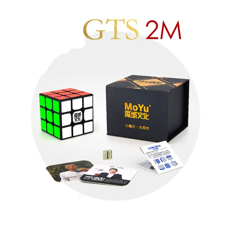 

Moyu Weilong GTS2 / GTS 2M WCA Magnetic 3x3x3 magic cube 3x3 speed cube GTS2M Magnet cubo magico 3x3x3 puzzle cube GTS 2M