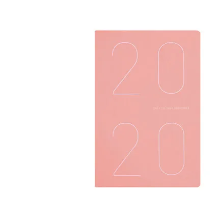 Pink Корейский Macaron Agenda планировщик Органайзер Kawaii твердый переплет дневник для девочек записная книжка журнал уплотненный блокнот для планирования - Цвет: Pink