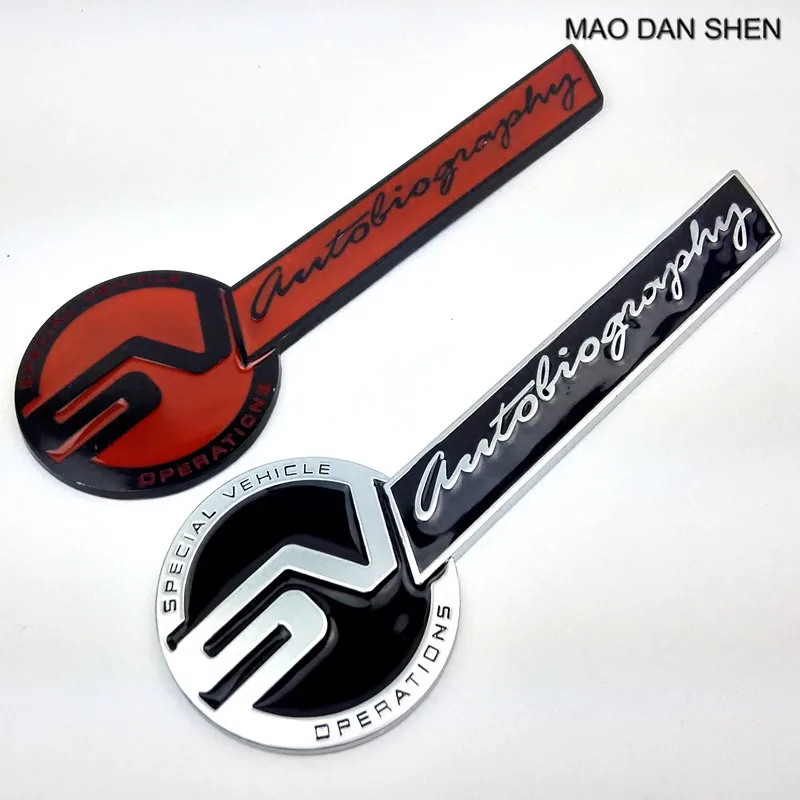 1X сплав автомобиля 3D стикер значок наклейка эмблема подходит для RANGE ROVER SV