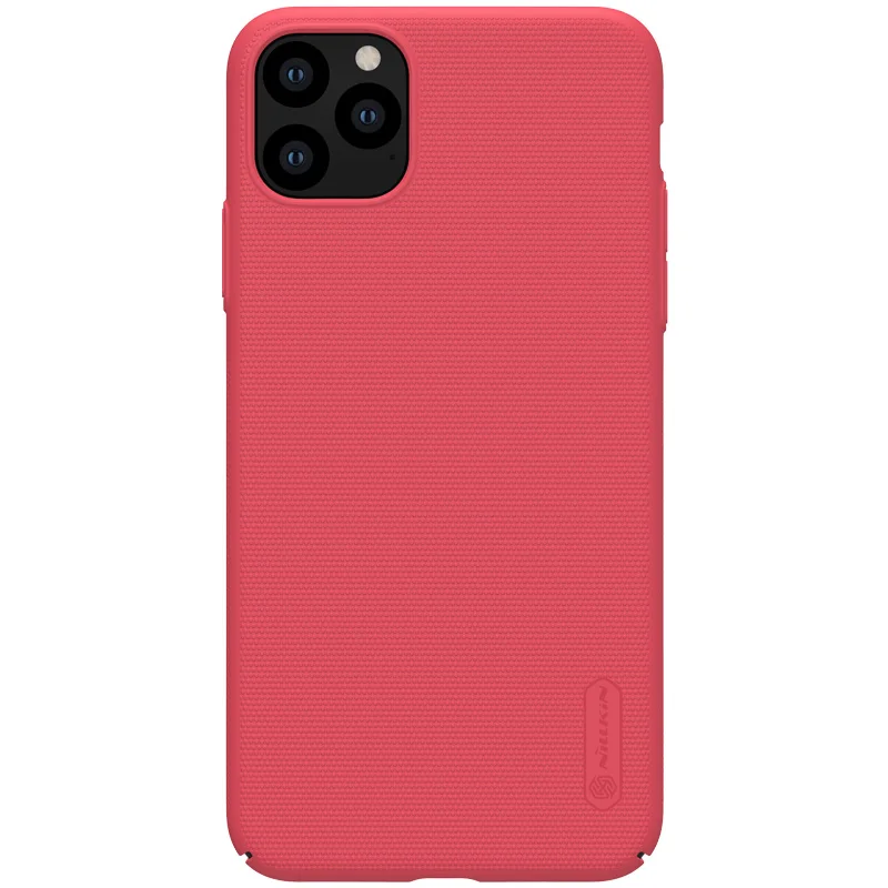 RED Для iPhone 11 Pro Max X Xr Xs 8 7 чехол-накладка Nillkin Матовый Щит Жесткий чехол-накладка для iPhone 8 7 6S 6 Plus 5S SE - Цвет: RED