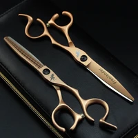 professional hairdressing cutting scissors 6 inch thinning shears salon barbers jp440c gold hair scissors tesouras