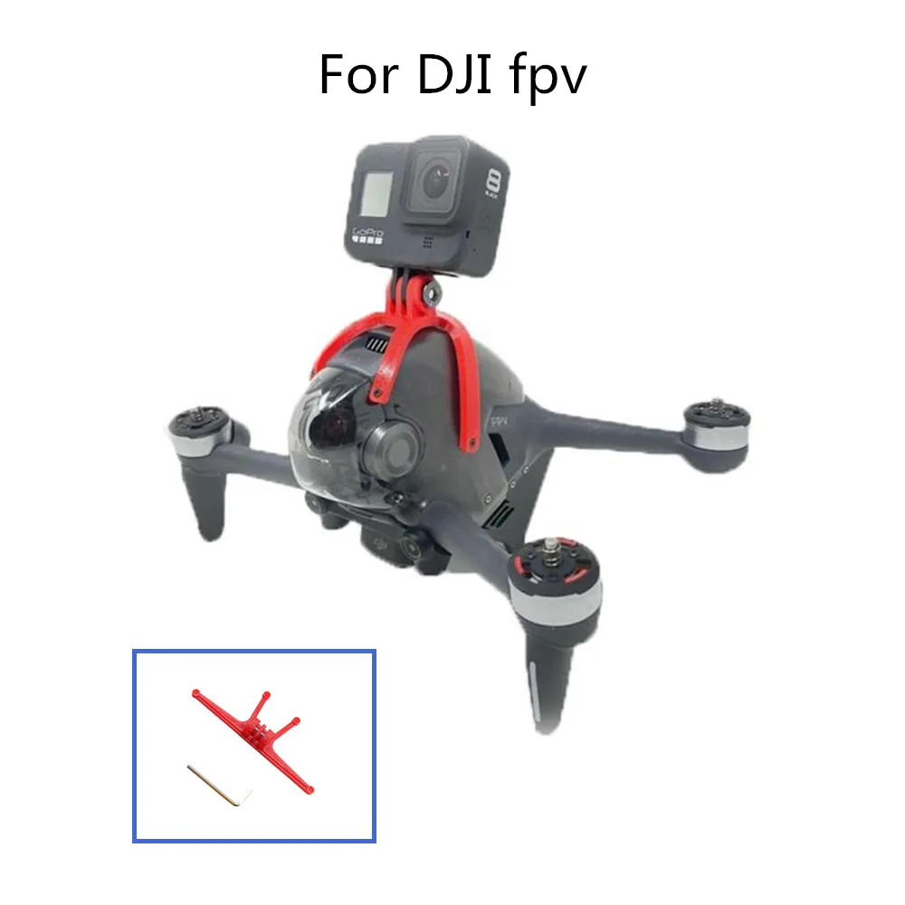 

Extended Adapter Mount Bracket Holder For DJI FPV Drone Combo For GoPro Insta360 Panorama Camera Action Accessories Holder