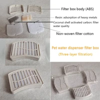 water dispenser creative design silent activated carbon filtration easy to clean and use gift for indooor dog cat pet