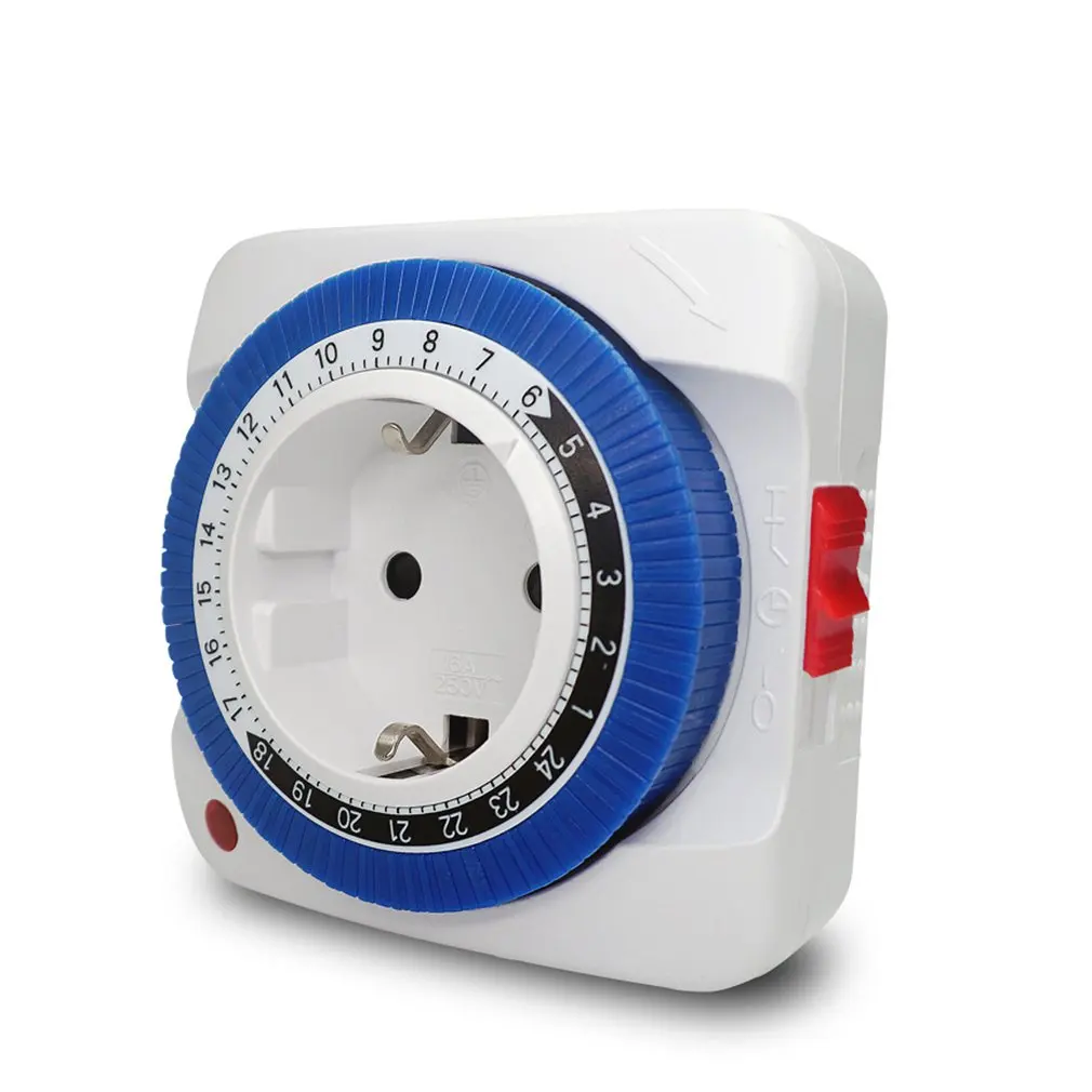 Механический программируемый таймер на 24 часа умный выключатель обратного