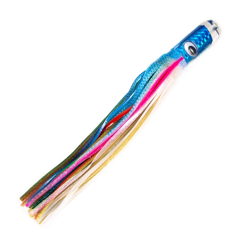 

12cm Deep-sea Fishing Lure Threat Copper Head Bait Squid Skirt Fish Accessory 875D