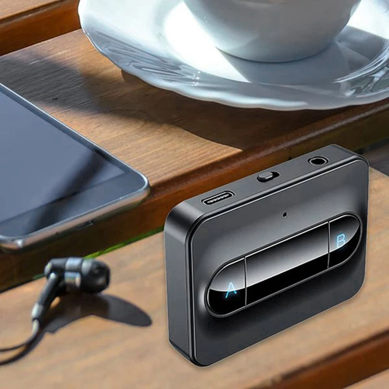 Bluetooth 5 0 аудио передатчик 3 мм AUX разъем USB ключ музыка портативный беспроводной