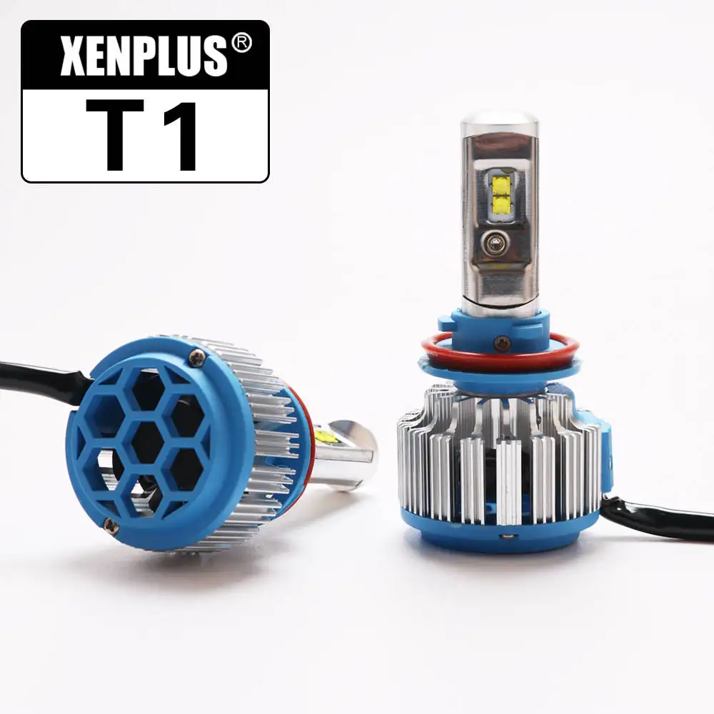 H8 H9 H11 Xenplus 2 шт. автомобиль свет светодиодный H11 Turbo H4 H3 H7 H8 H9 H1 HB3 HB4 H27 H13 фара Cree чип 8000LM 12V лампа с CANBUS для авто - Испускаемый цвет: H8 H9 H11