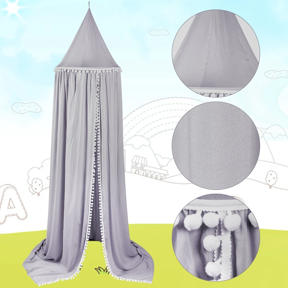 Хлопковая Детская комната украшения кружева москитная сетка дети балдахин