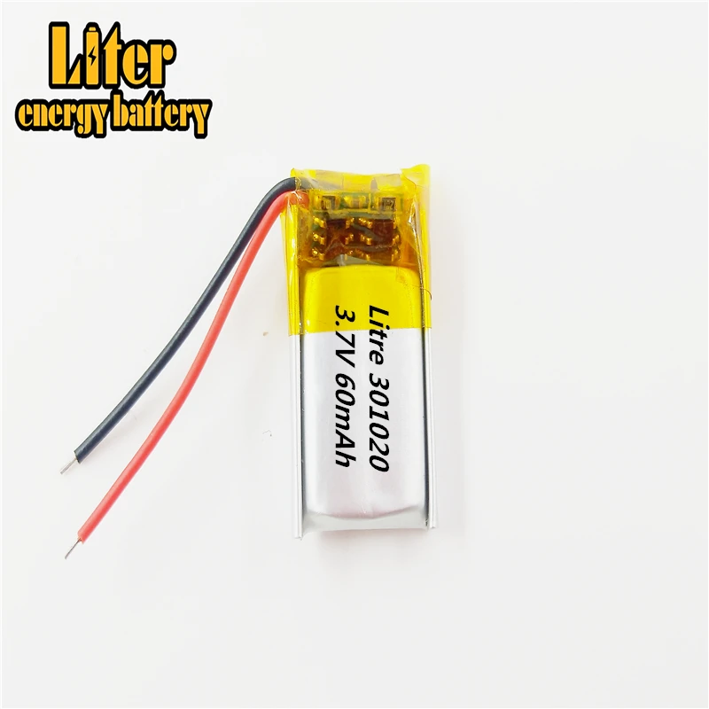 3 7 V 60mAH 301020 PLIB Полимерный литий-ионный/литий-ионный аккумулятор для GPS mp3 mp4 mp5 dvd