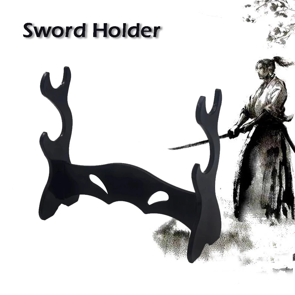

Mini Wall Mount Samurai Sword Holder DIY Stand Anime Decor Katana Display Knife Model Base Rack Desktop Storage Rack Home Decor
