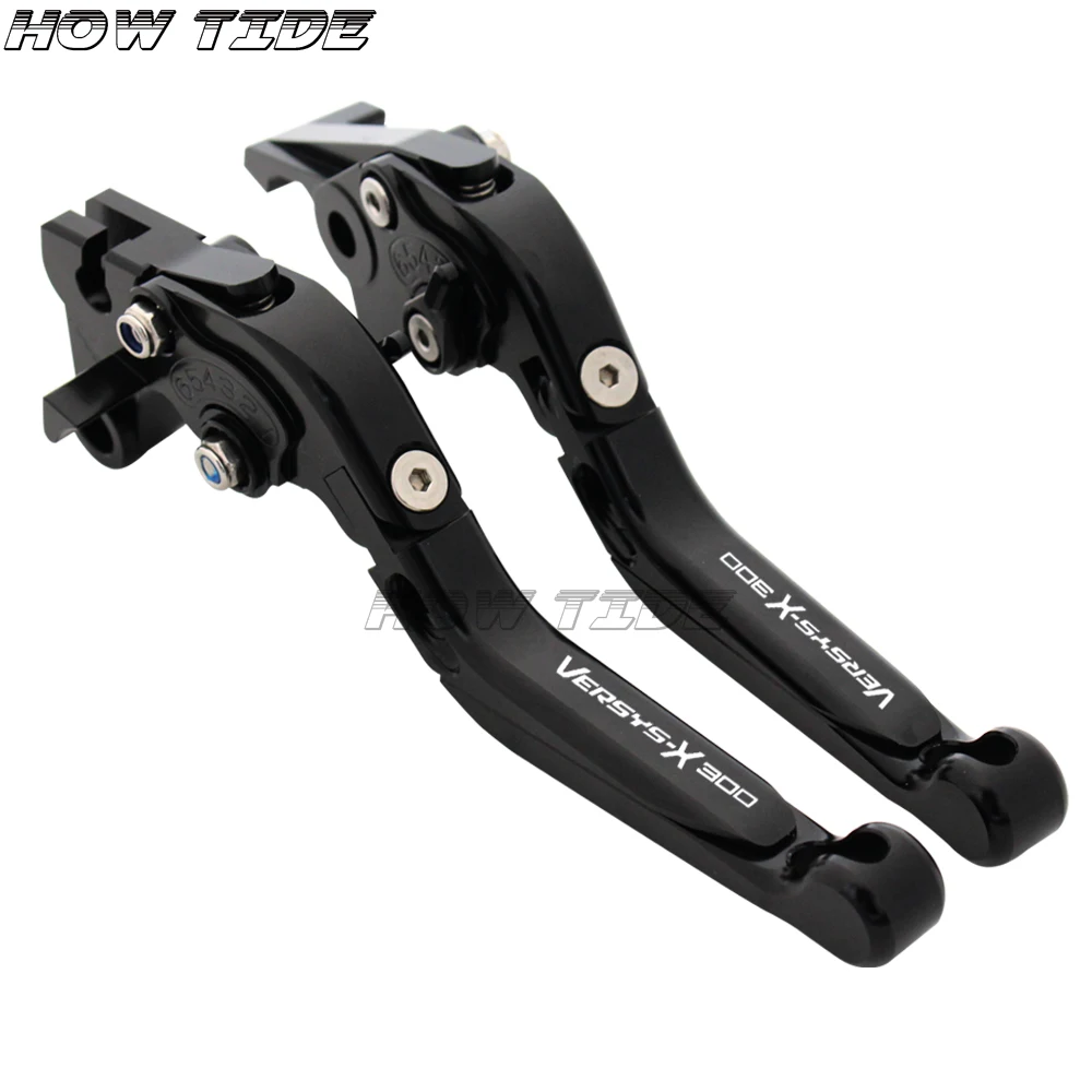 CNC Adjustable Folding Extendable Motorcycle Brake Clutch Levers For KAWASAKI VERSYS-X 300 VERSYS X300 2017 | Автомобили и