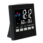 Домашний декор, дисплей для прогноза погоды, термометр, гигрометр, календарь, часы, Многофункциональный ЖК-цифровой будильник