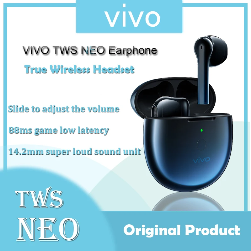 Fone de Ouvido Verdadeiro sem Fio Vivo Bluetooth Original Novos Produtos Listados Tws Neo