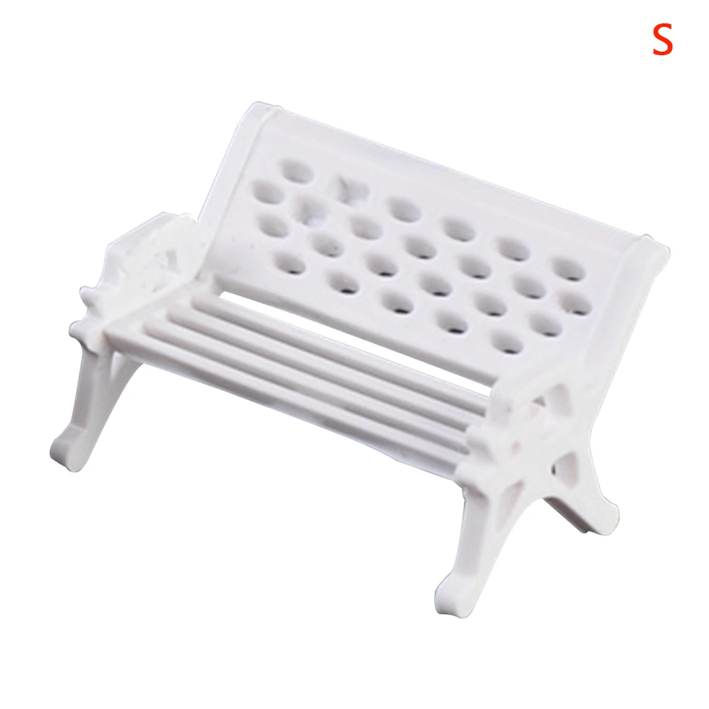 Micro Landscape Accessories Home Decor Props Miniature Chair Yard Park Seat Fairy Dollhouse Craft Village DIY Garden Ornament |