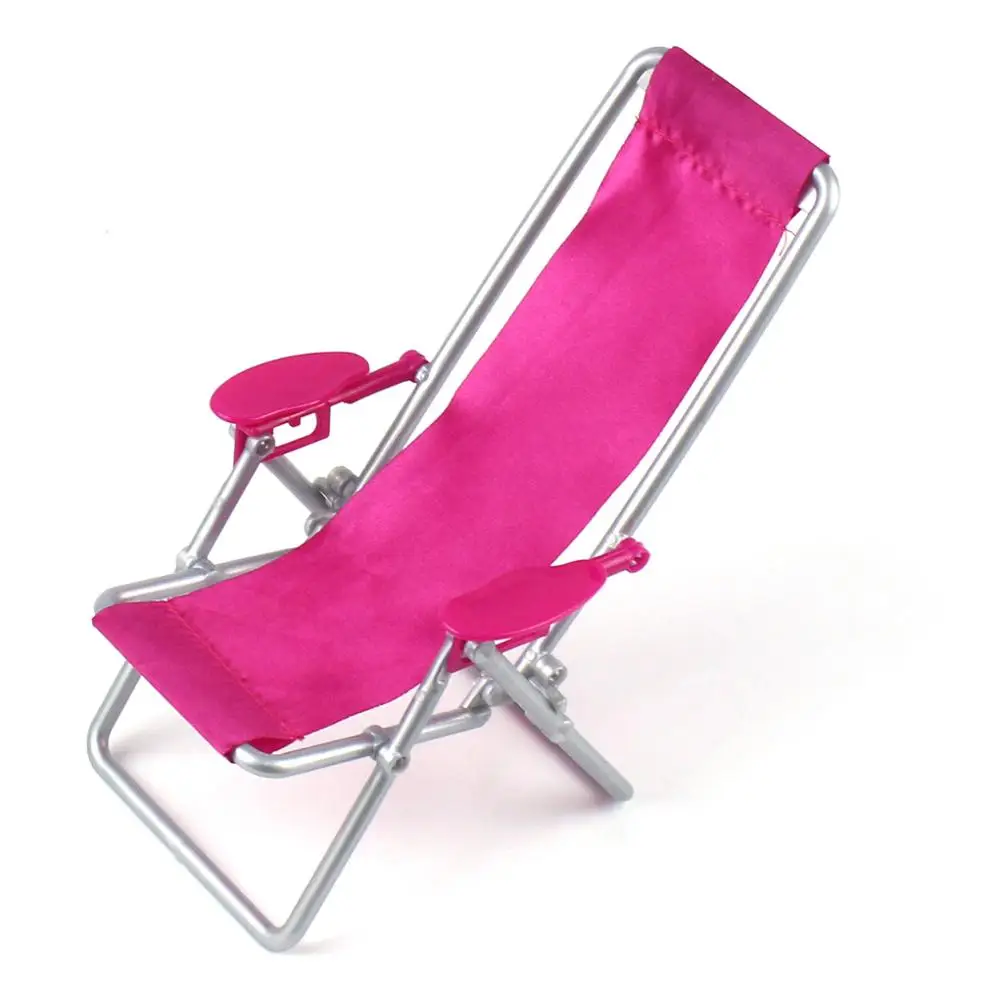 1:6 миниатюрный кукольный домик мебель для плавания складной шезлонг аксессуары