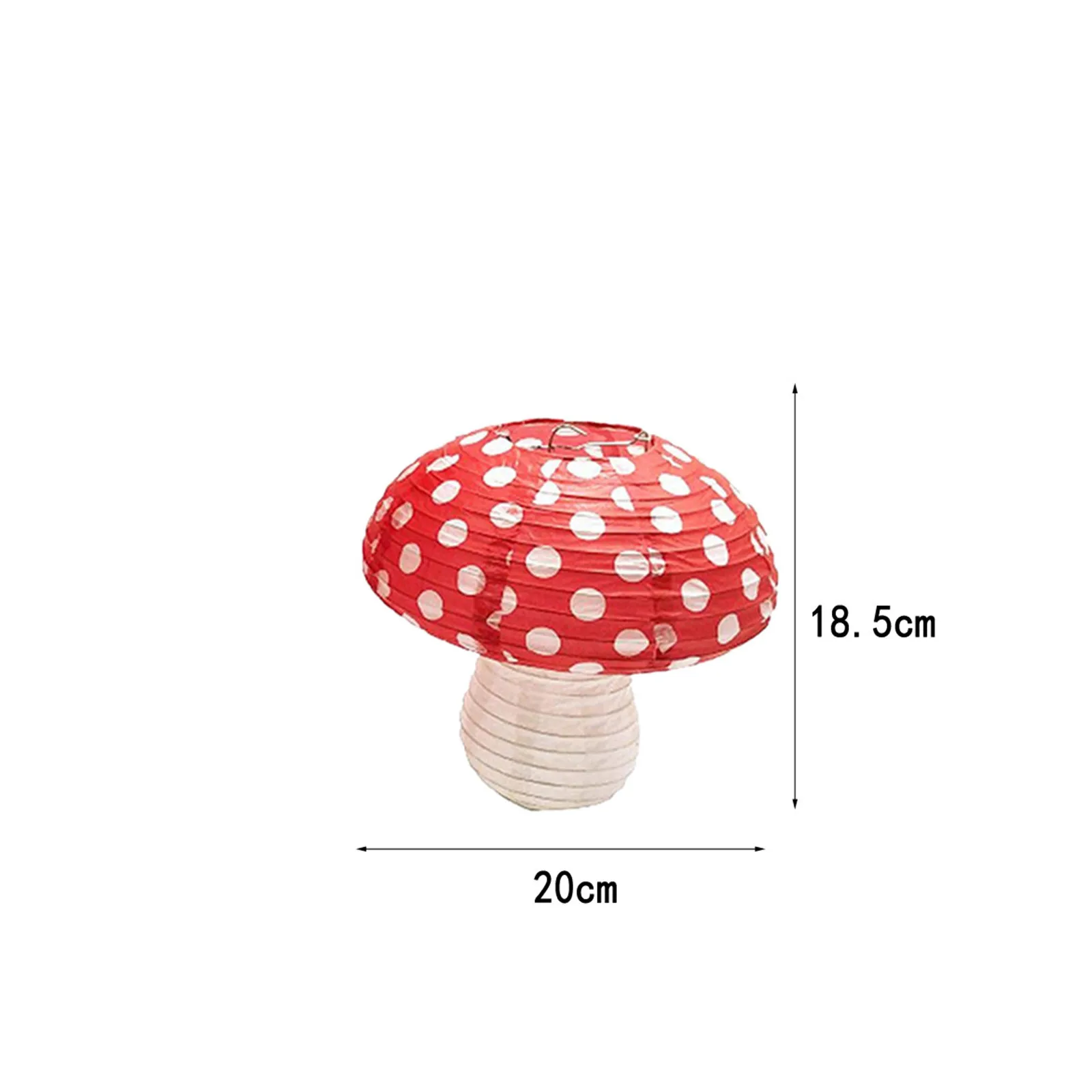 

Large Mushroom Shaped Paper Lanterns for Birthday Party Decor Hanging 3D Mushroom Ornament Backdrop for home garden