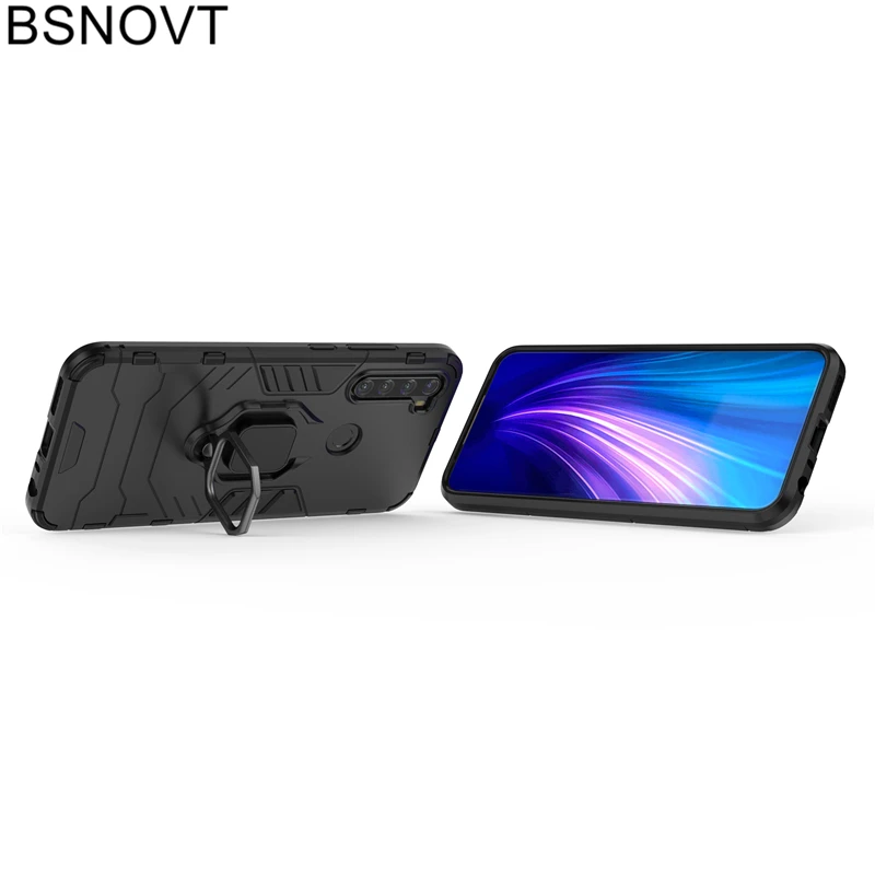 

For Xiaomi Redmi Note 8T Case Magnetic Armor Finger Ring Shockproof Case For Xiaomi Redmi Note 8T Cover For Redmi Note 8T 6.3"