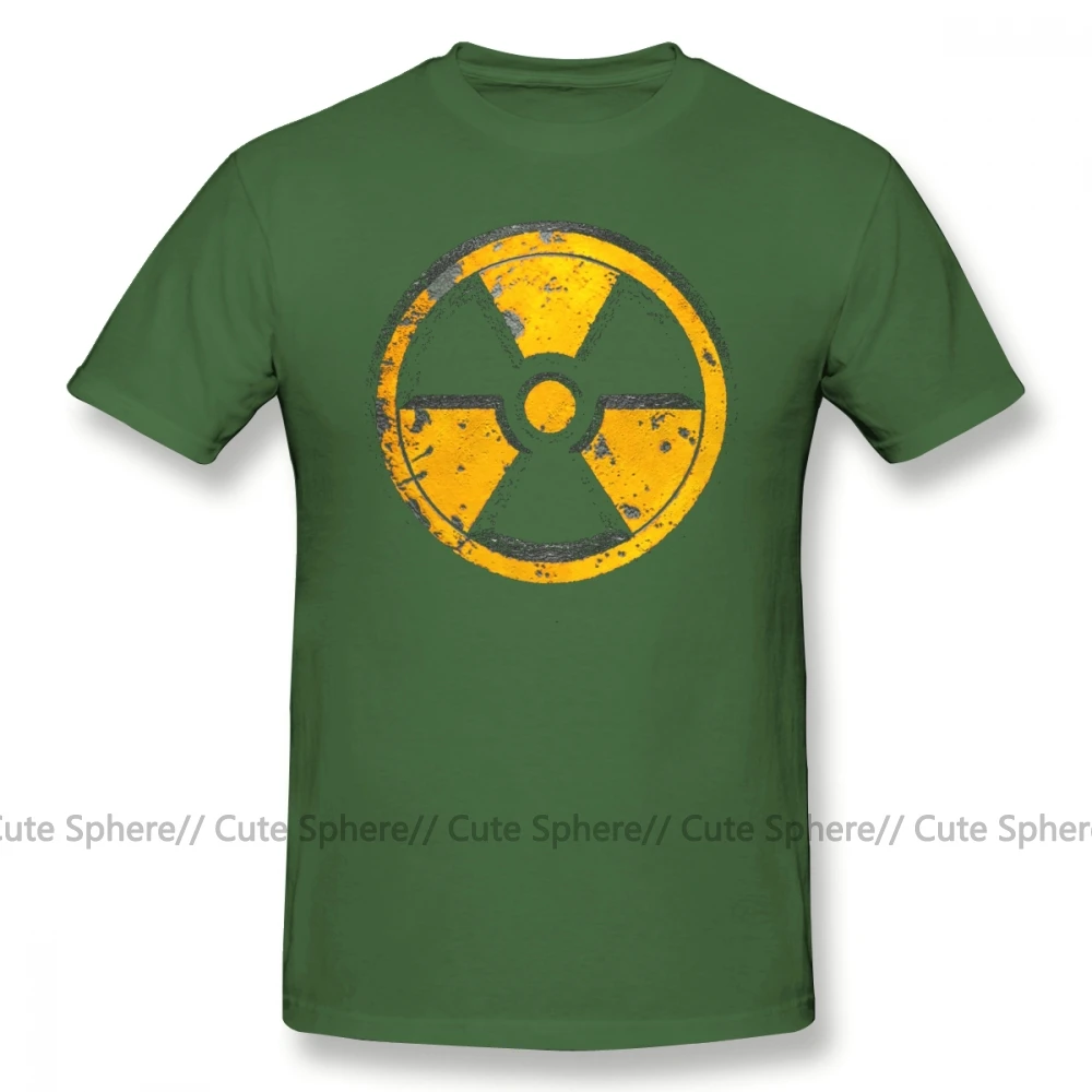 Fallout футболка FALLOUT, хлопковая футболка с коротким рукавом, графический Рисунок, 4xl, Мужская потрясающая Повседневная футболка - Цвет: Army Green