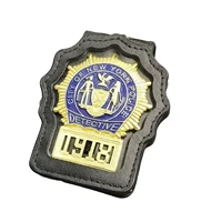 american ny pd no 1918 badge and accessories film and television props