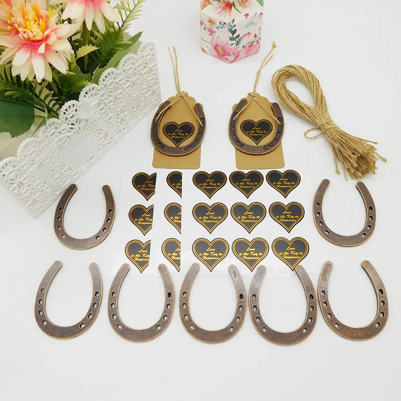 20 шт. металлическая подвеска подковы для свадебного торжества оформление
