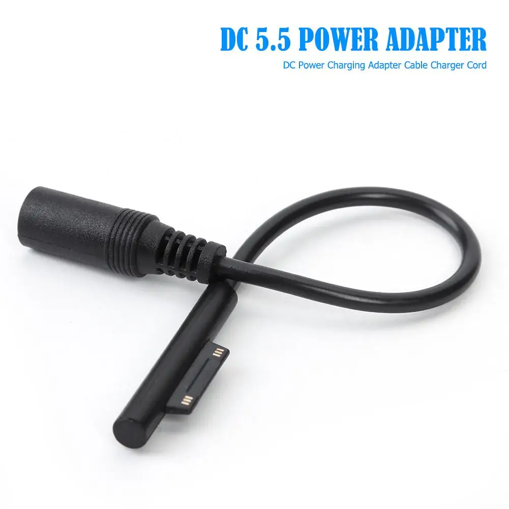 

20 cm Female Power Charging Adapter Cable DC 5.5*2.1mm Laptop Charger Cord Wire Extension Lines for Microsoft Surface Pro 3 4