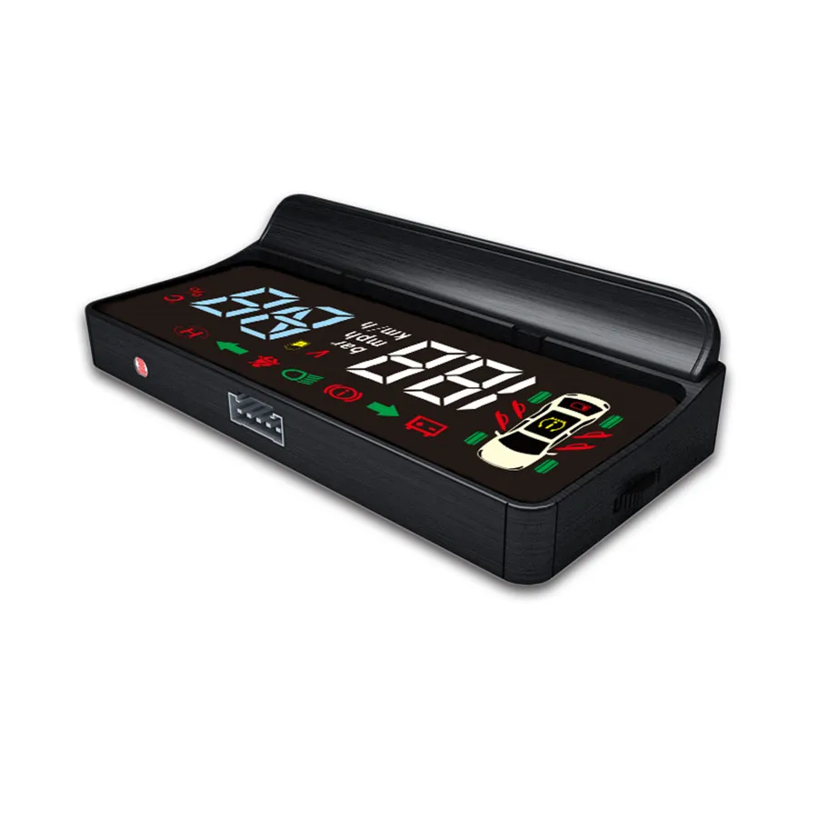 

For Tesla Model 3 Car HUD Head-up Display Windshield Speed Projector Speedometer Windshield KMH/Mile Water TEMP Voltmeter