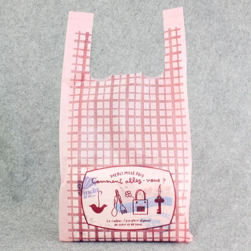 10 шт милые клетчатые пластиковые пакеты для супермаркета сладостей вечерние