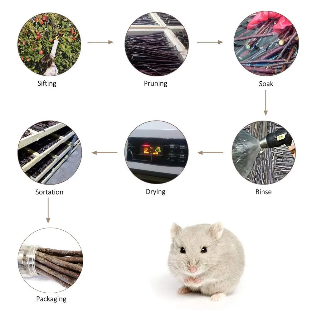 50 г дерево Жевательная палочка ПЭТ шлифовальный стержень укуса игрушка зубная