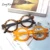 Очки в ретро-стиле с защитой от сисветильник, детские круглые очки для учеников, Милые оранжевые очки для мальчиков и девочек - изображение