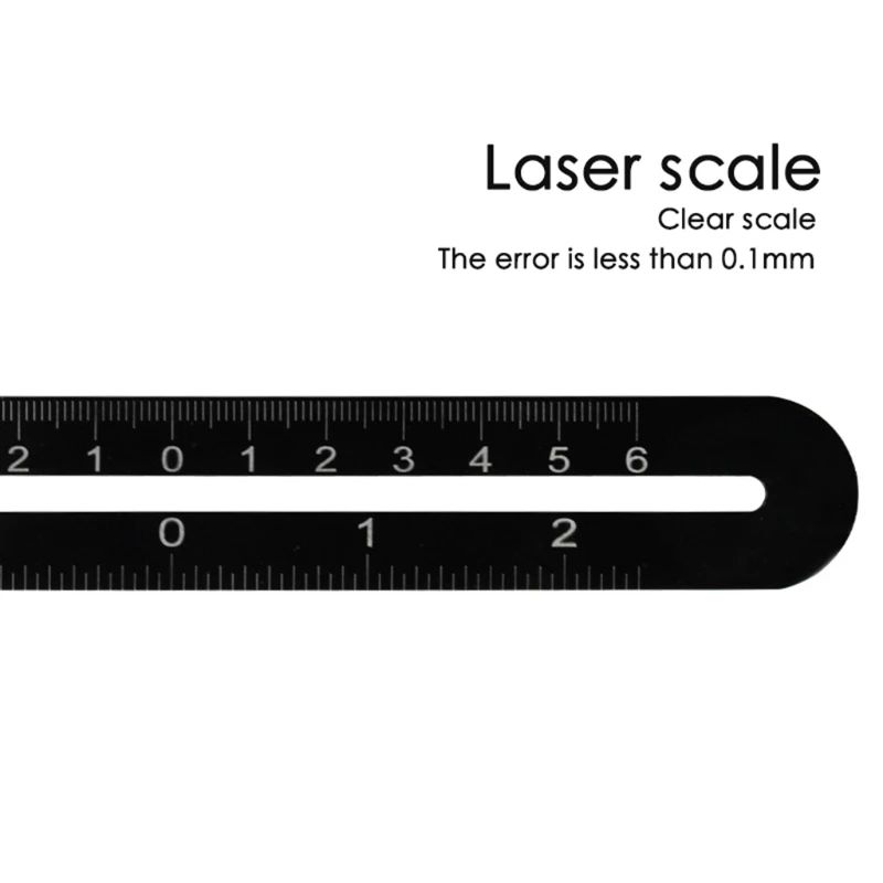 

R9UF 6-Sided Multi Angle Ruler Aluminum Alloy Angle Measuring Ruler Opening Locator Measurement Tool Angle Finder Tool