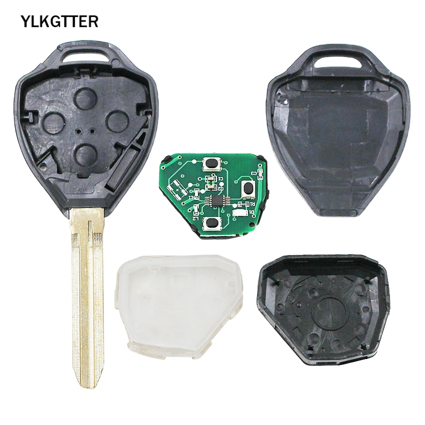 YLKGTTER 2-кнопочный дистанционный ключ для Toyota Camry Corolla Prado RAV4 Vios Hilux Yaris Car 315 МГц 4D67 чип