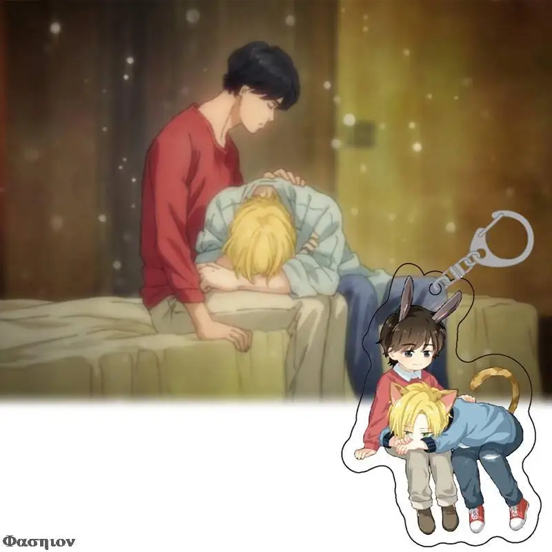 Мультяшный акриловый брелок для ключей амулет подвесной телефона подарок на