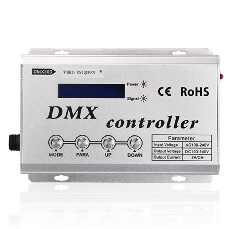 

LED Strip DMX Decoder with XLR3 and RJ45 AC110V AC220V LED Neon Light DMX512 Controller Max