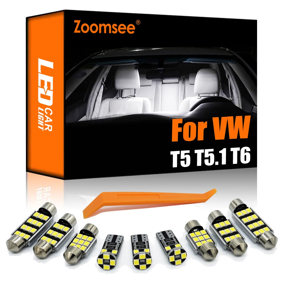 Zoomsee Interior LED For Volkswagen VW Multivan Caravelle Transporter MK5 MK6 T4 T5 T5.1 T6 1990-2020 Canbus Car Step Light Kit